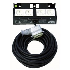 4 Way Belgium Socketbox with 15m Cable