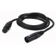 XLR Microphone Cable Digital AES-EBU Norm Black 3m