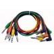Stereo Patch Cable 90 cm Straight and Hooked Plug
