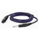Jack to XLR Female Speakercable 6m