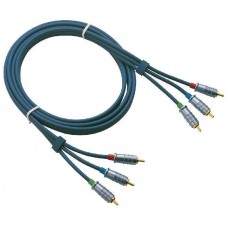 3 x RCA Connector to 3 x RCA Connector  6mm  150cm