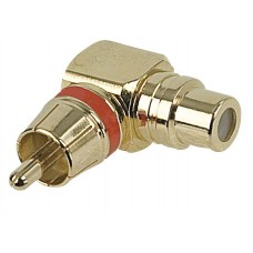 rca male to rca female 90° adapter