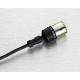 Omnidirectional Microphone, 12mm, Rear Cable