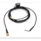 Mic Cable for earhook slide black fixed dad6010