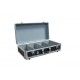 Black durable roadcase for 100 cds