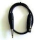 Shielded audio cable 6,35mm Jack Mono, XLRFemale3m