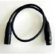 Shielded audio cable XLR Male/XLR Male 1 meter