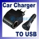 Car Charger USB Adapter+Wall AC to DC Car Converte