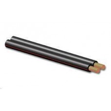 Luidspreker kabel zwart and  rood 2 x 0,75 mm