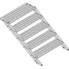 Three steps, universal stair assembly for 100 & 12