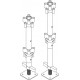 Adjustable leg assembly for 60cm to 120cm, prijs p