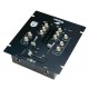 2-Channel compact DJ mixer with 2 USB in/out