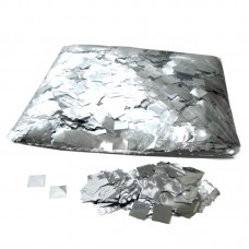 Metallic confetti squares 17x17mm-Silver 1kg
