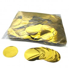 Metallic confetti rounds Ø55mm Gold  1kg