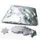 Metallic confetti stars Ø55mm - Silver 1 kg