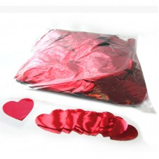 Metallic confetti hearts Ø55mm -Red 1 kg