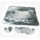 Metallic confetti hearts Ø55mm - Silver 1 kg