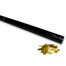 Handheld confetti cannon 80cm Gold Metallic