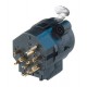 XLR female receptacle with 1-4 mono jack for vert