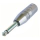 XLR-male to mono male plug 6,35mm - 1-4 inch plug