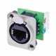 Dsize receptacle with IDC 110 punch down terminals