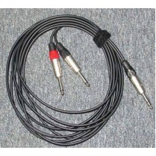 Insert cable stereo jack to 2 x mono jack 5mtr