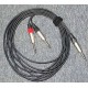 Insert cable stereo jack to 2 x mono jack 2.5mtr
