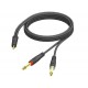 Jack 3,5mm male stereo-to-2x Jack male 1,5m