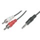 AUDIO STEREO 3.5MM M TO 2X CHINCH M - 10M