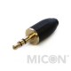 Micon adapter with 3.5mm stereo mini jack