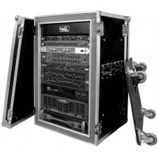 Amplifier Deluxe Case, 18U, 45cm diep shock mount