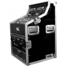 DJ workstation case for dual cd player, controller