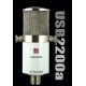 USB studio grootmembraan microfoon met monitor/mix