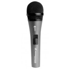 Vocalist microphone with cable and on-off switch