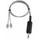 Cable connecting two hearing aids with euro plug t