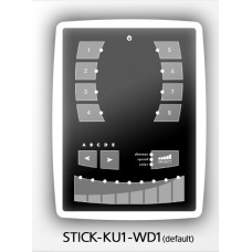 Touch-wandcontroller wit frame, zonder kleurstrip