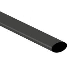 thermische krimpkous 9,5mm - 1,2m lang - zwart - 2