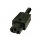 AC CONNECTOR FEMALE, CABLE-MOUNT TYPE