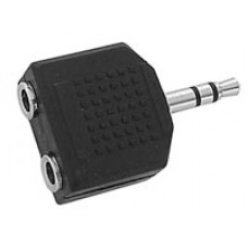 3.5mm JACK MALE STEREO TO 2x 3.5mm JACK FEMALE STE