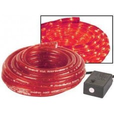 ROPE LIGHT - 2 CHANNELS - 8m - RED + WITH WATERPRO