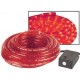 ROPE LIGHT - 2 CHANNELS - 8m - RED + WITH WATERPRO