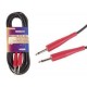 GUITAR CABLE PRO, 2x 6.35mm JACK MONO MALE RED (6m