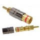 BANANA PLUG SPECIAL GOLD - RED
