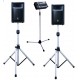 Stagepasset500+2x speakerstand+mixerstand+trolley